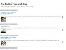Tablet Screenshot of blog.rollinsfinancial.com