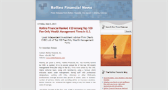 Desktop Screenshot of news.rollinsfinancial.com